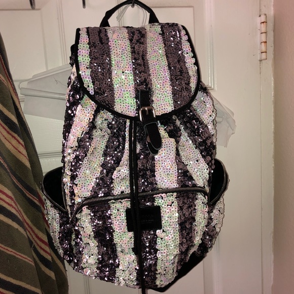 Victorias Secret Pink Sequin Backpack - Picture 3 of 7